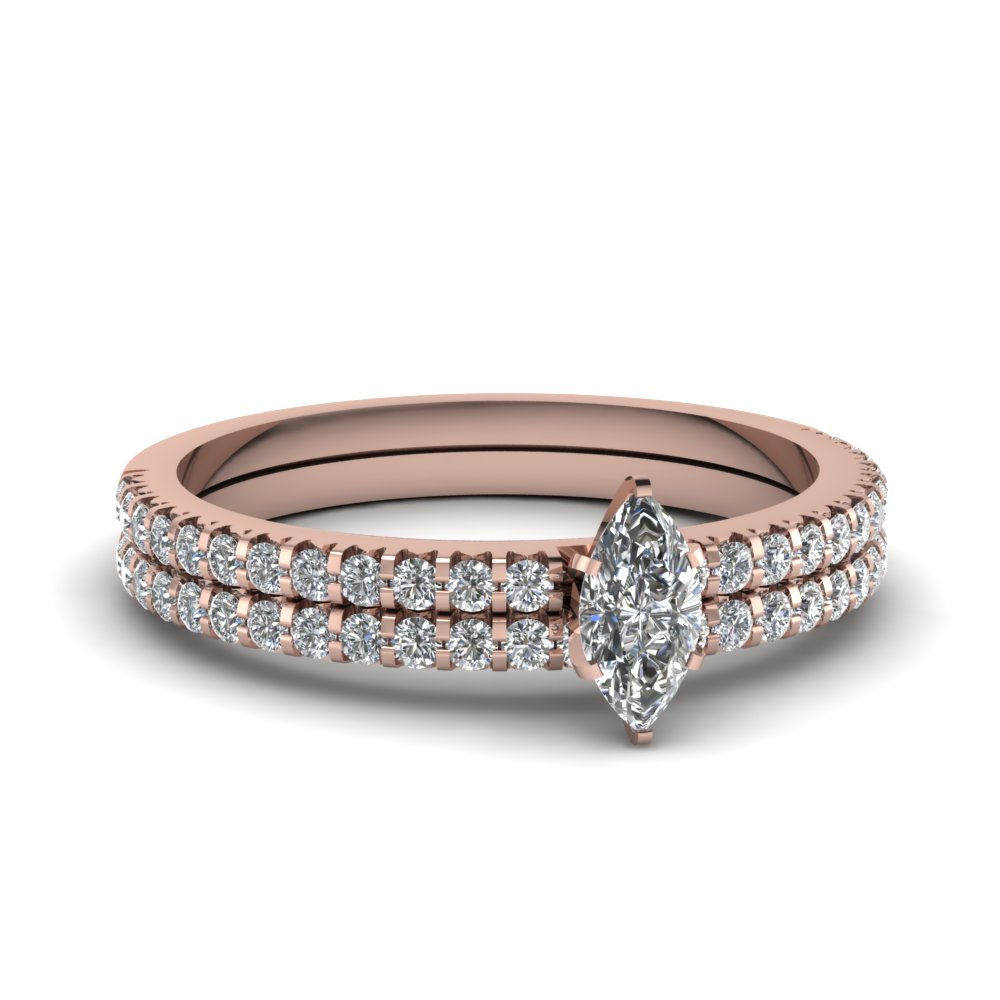 3/4 Ct. Marquise Cut Diamond Band Wedding Ring