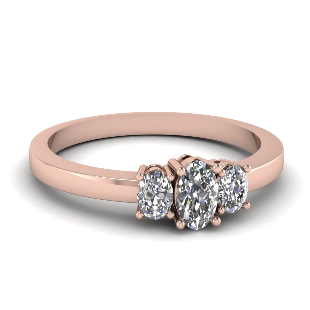 Delicate 3 Stone Engagement Ring