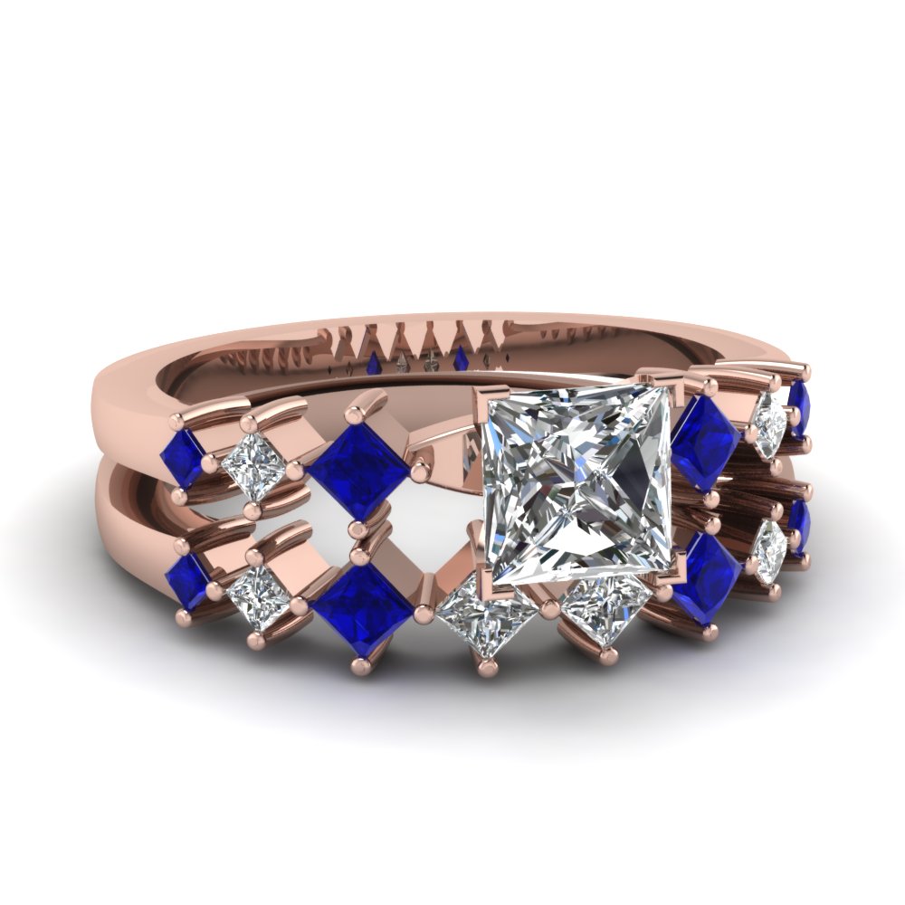 Get Latest Designs Of 14K Rose Gold Wedding Ring Sets | Fascinating ...