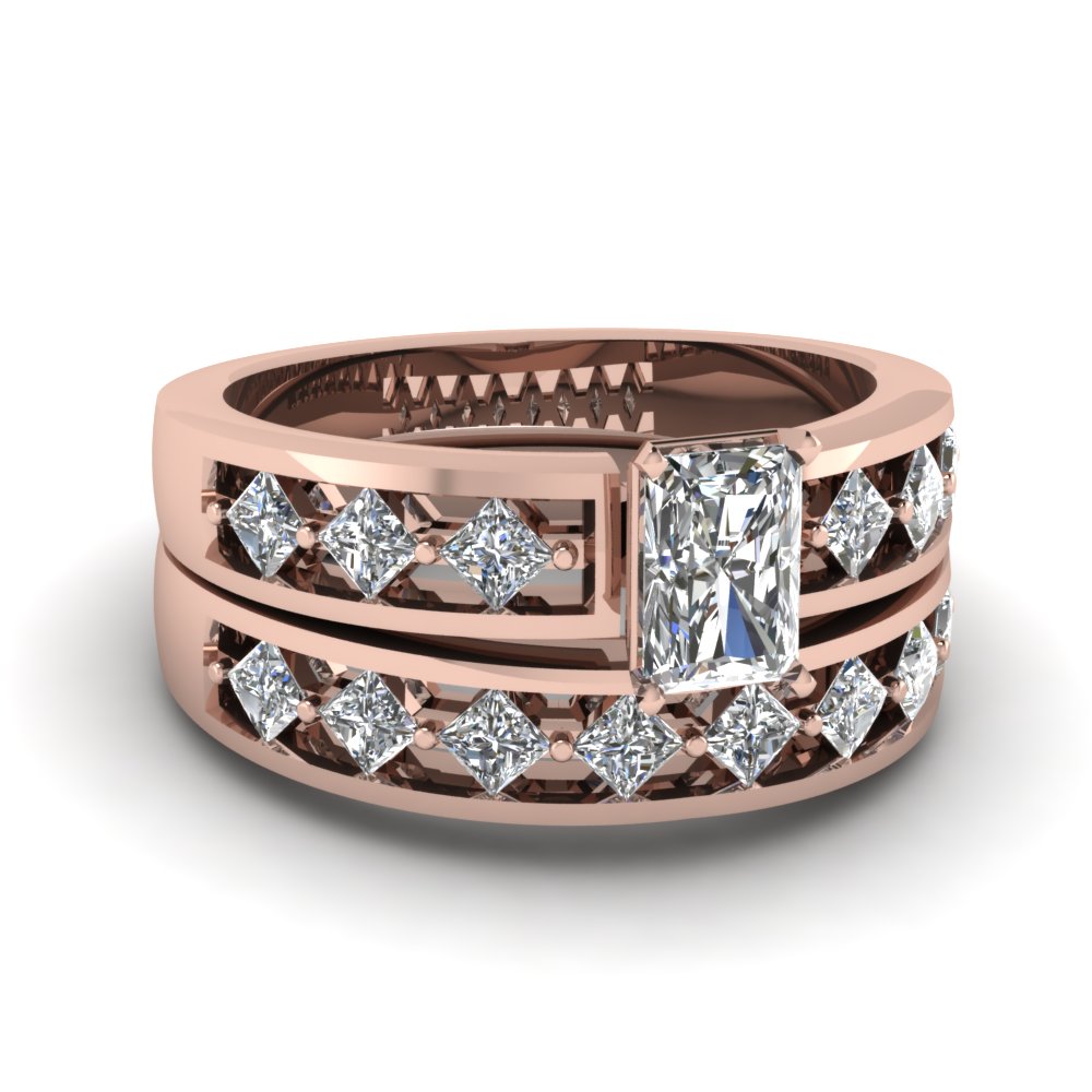 1 Ct. Radiant Cut Diamond Band Wedding Ring
