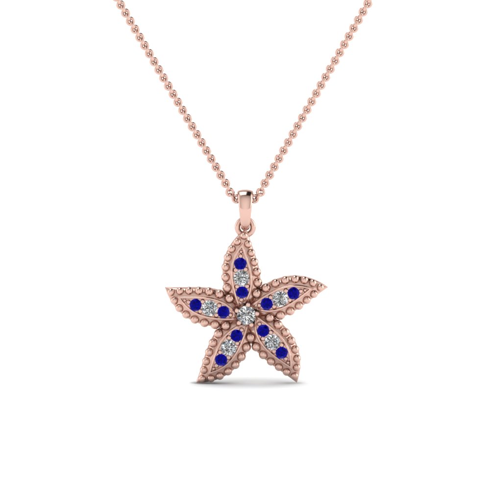 rose-gold-round-blue-sapphire-fancy-pendant-with-white-diamond-in-pave-set-FDPD1496GSABL-NL-RG