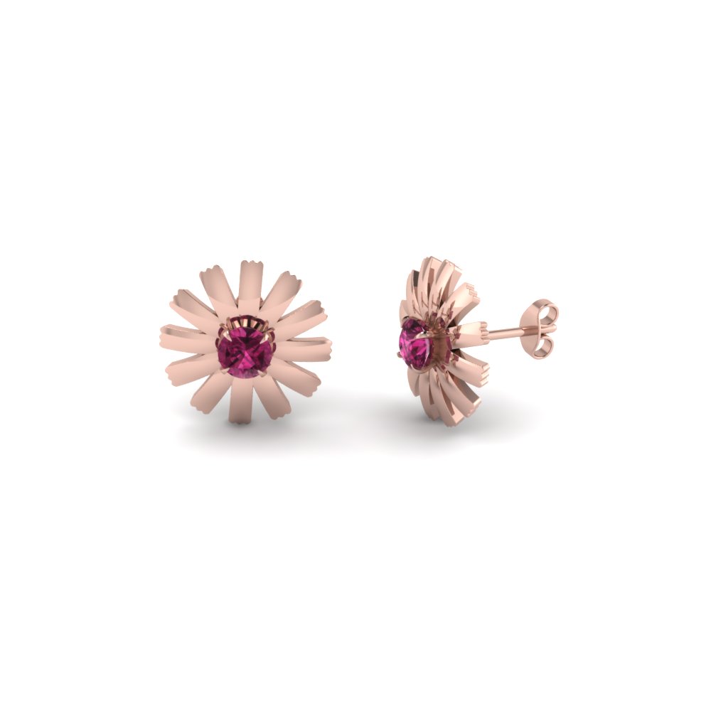 Buy Fashion Jeweliery | Dark Pink Beads & Stone Embellished Earrings |  B37-SS22-10 | Cilory.com