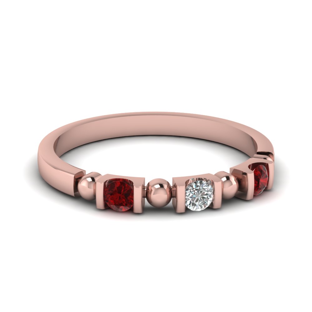 Save Big On Ruby Wedding Bands For Women |Fascinating Diamonds