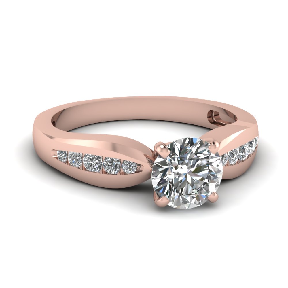 0.50 Ct. Round Cut Diamond Ring For Women