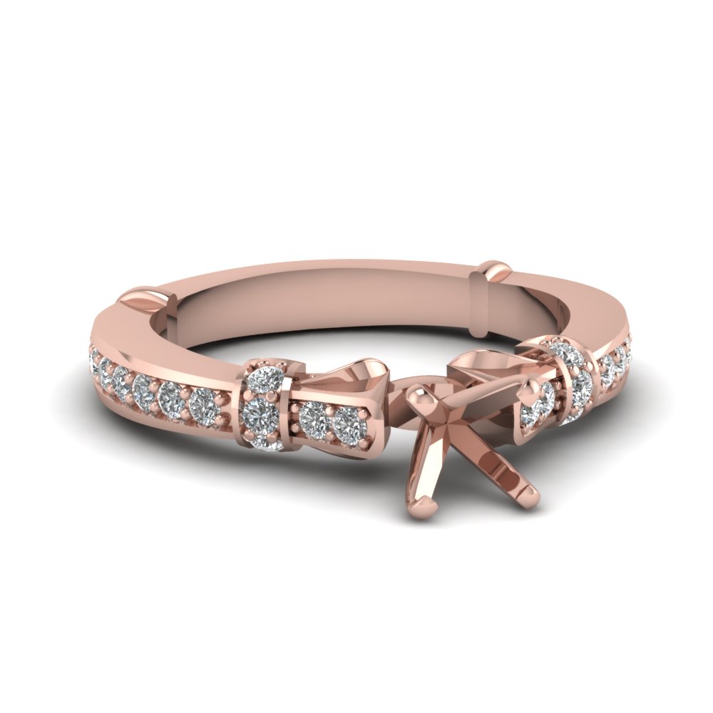 Rose Gold Engagement Ring Setting