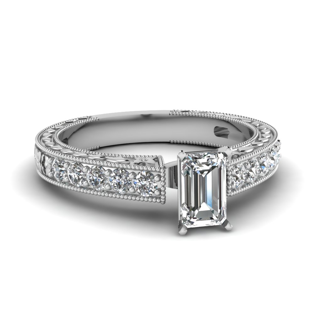 Vintage Emerald Cut Diamond Ring