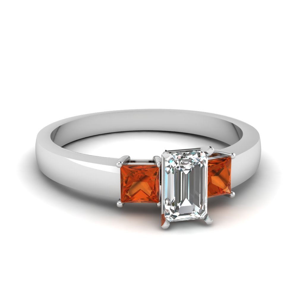 Dainty 3 Stone Diamond Ring