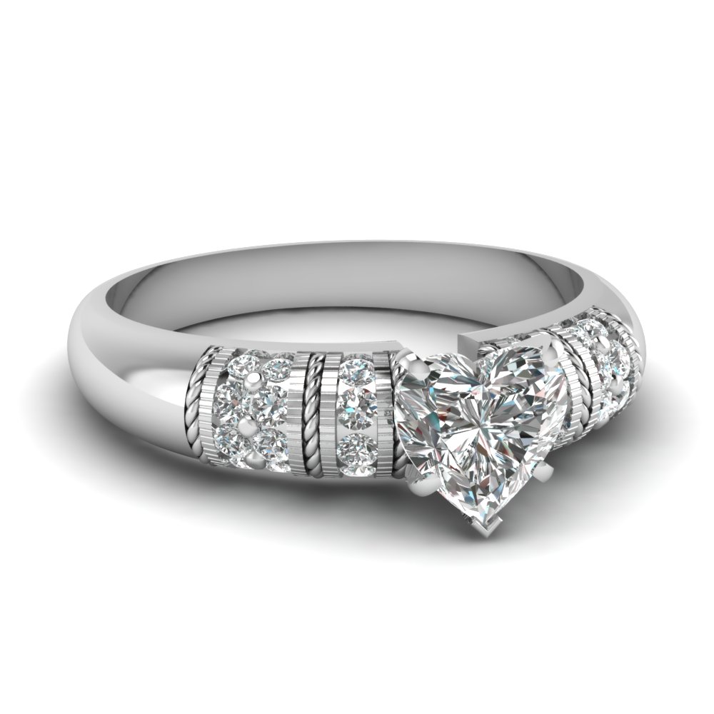 Antique Moissanite Engagement Ring