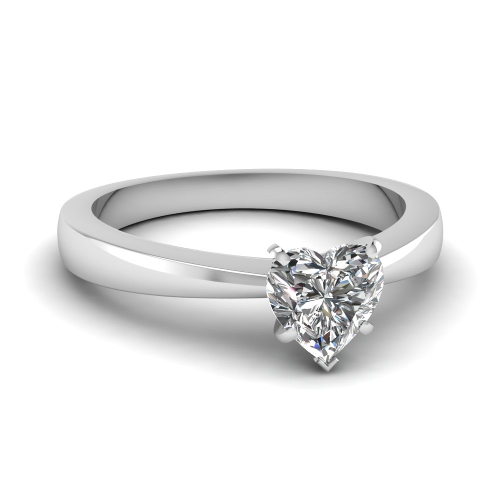 Classy Platinum Intertwined Engagement Ring