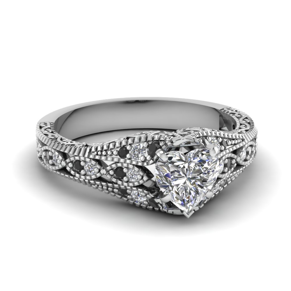 Heart Shaped Blue Sapphire Ring With Diamonds Heart Shaped Blue Sapphire Ring With Diamonds