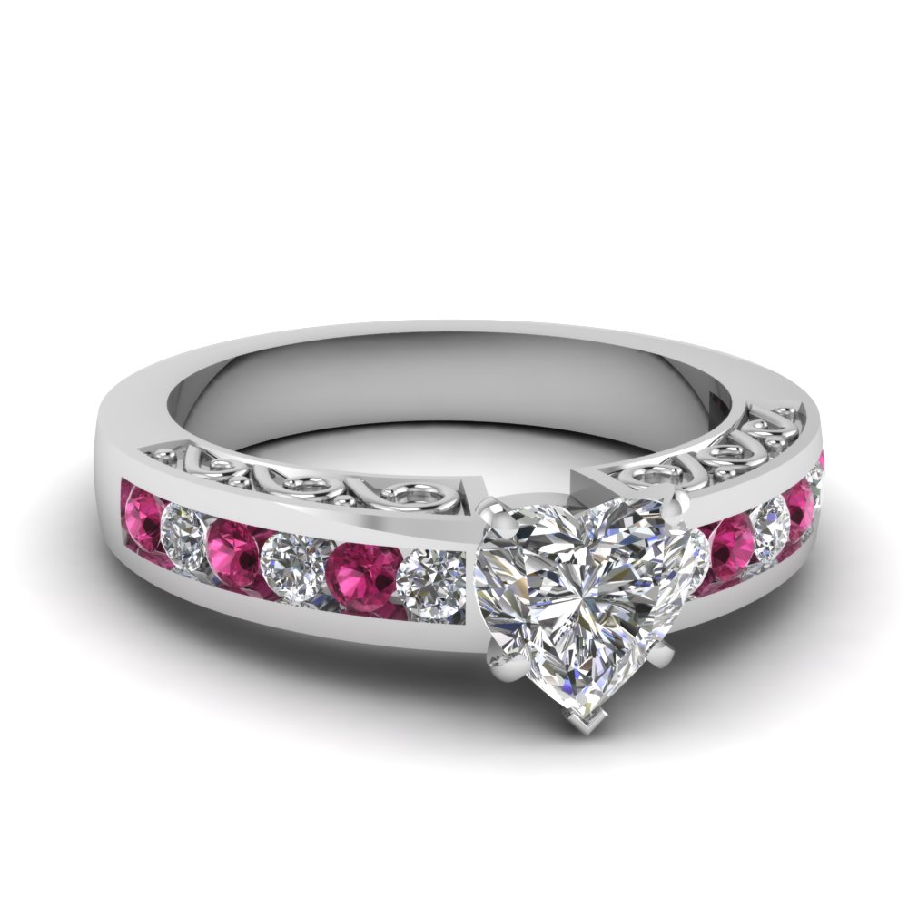 pink sapphire engagement rings