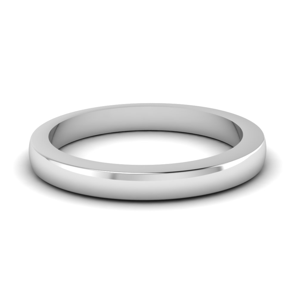 4mm Two-Tone Gold Plain Wedding Band Ring