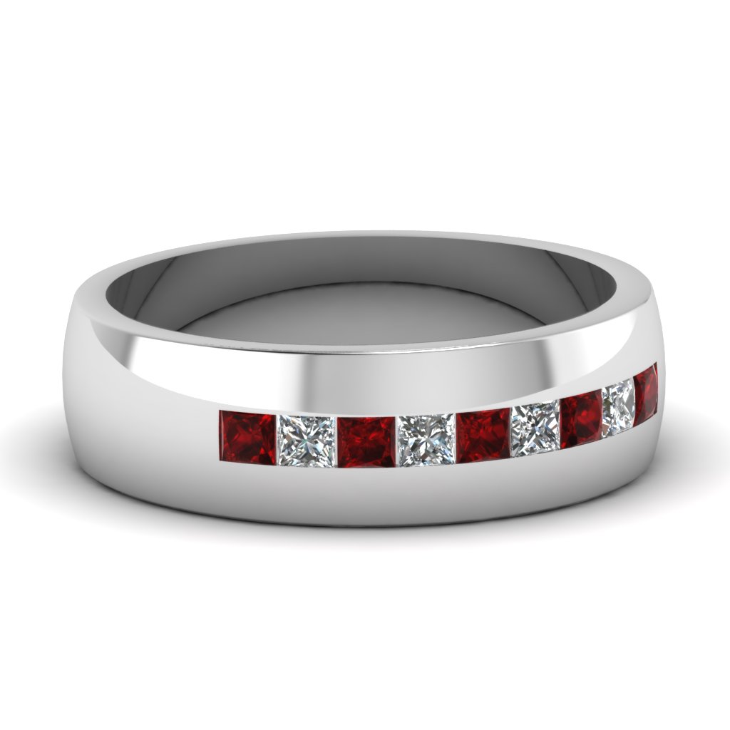 View Regal Ruby Wedding Rings