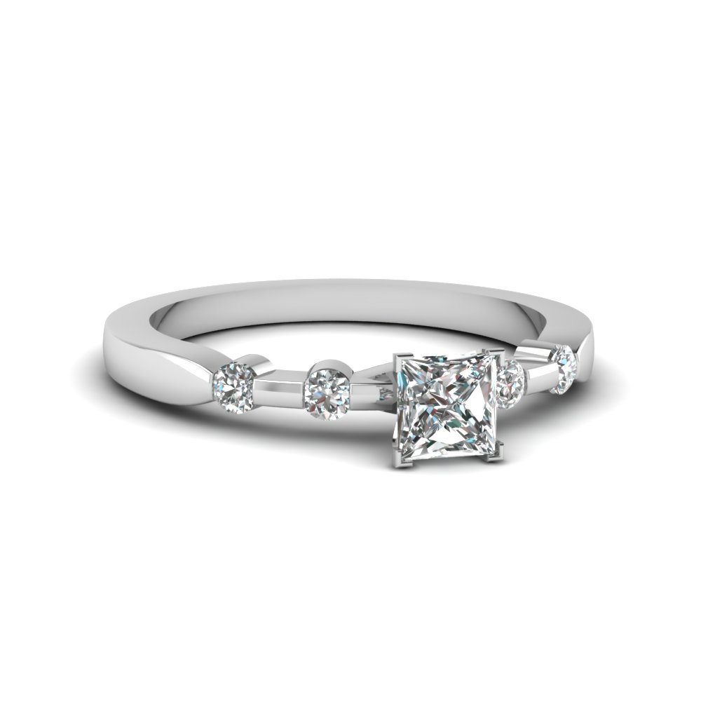 0.50 Ct. Princess Cut Women Diamond Ring