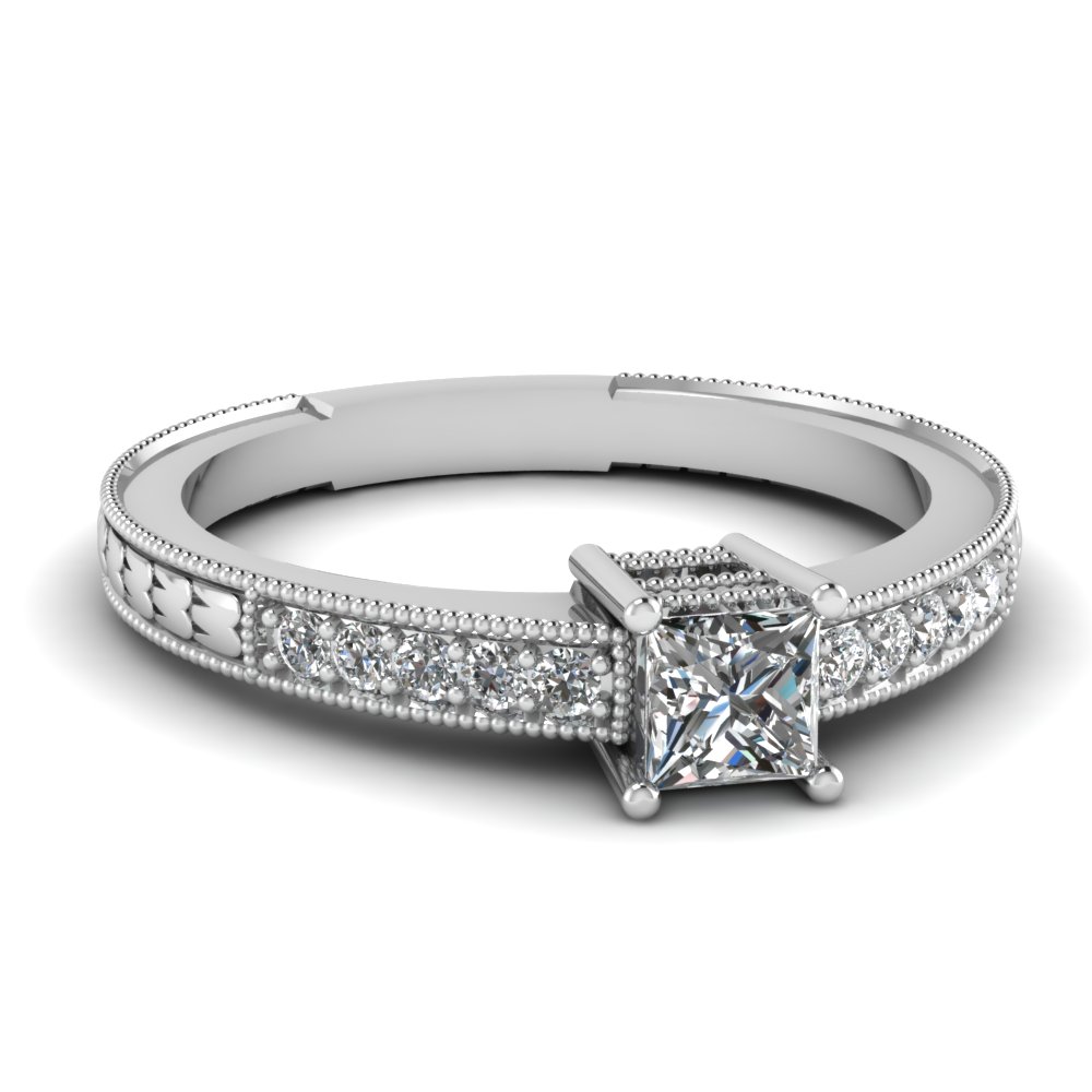 Princess Cut Vintage Engagement Rings