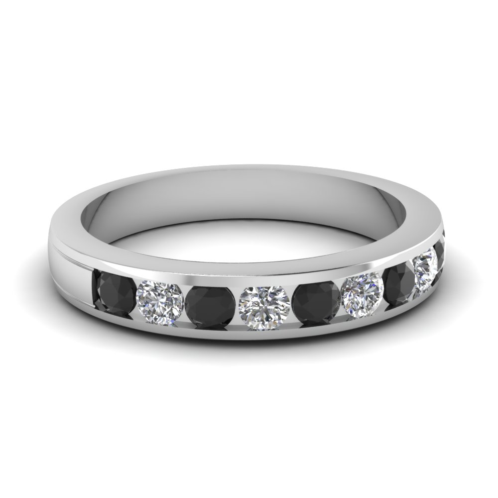 Womens Wedding Bands With Black Diamonds Fascinating