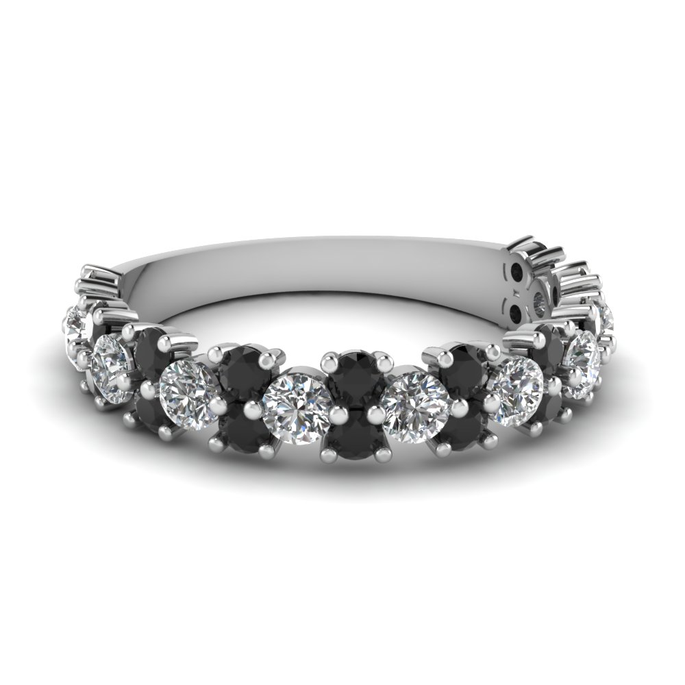 vintage round women wedding ring with black diamond in FD1094BGBLACK NL WG.jpg