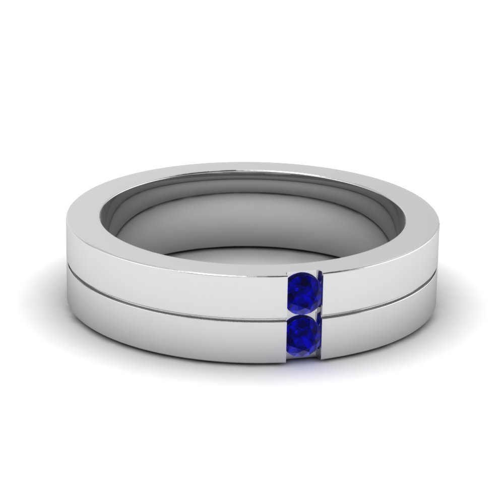 Sapphire men's deals wedding ring