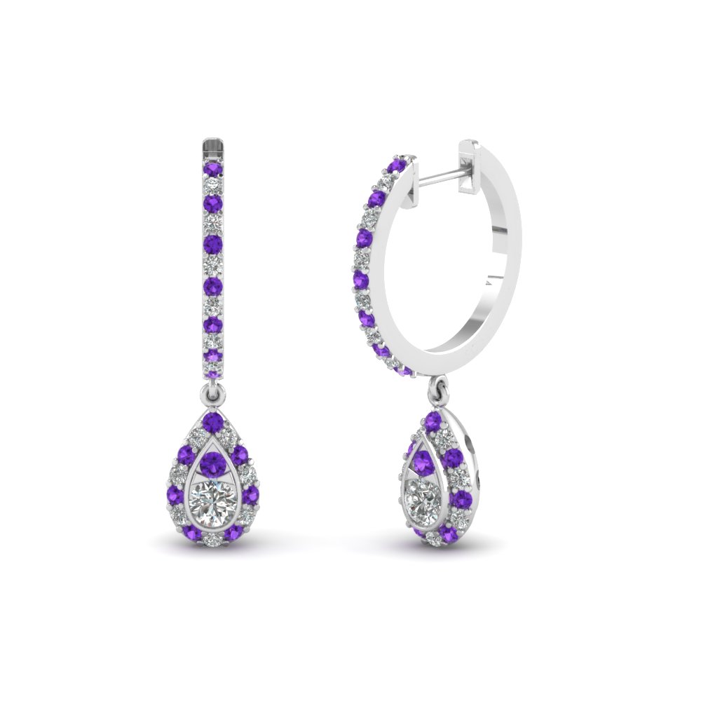 Purple Topaz Earrings