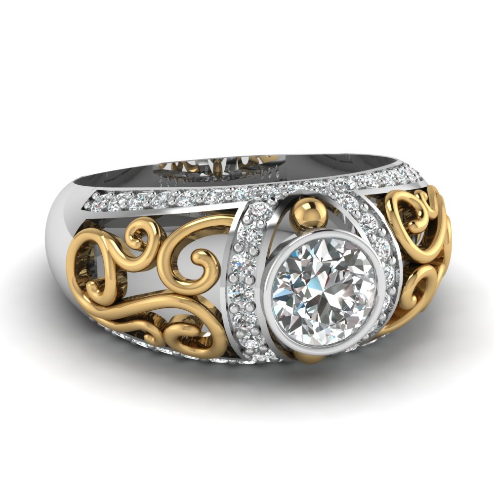 Hanican Women Rings,Vintage Beautiful White Engagement Jewelry Diamond Silver Wedding Ring 
