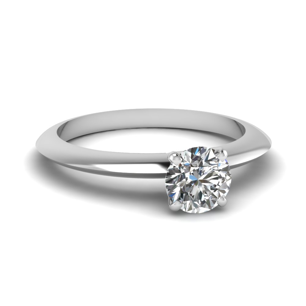 0.50 Ct. Round Cut Diamond Ring For Her