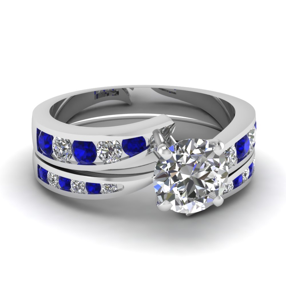 round cut swirl channel diamond bridal set with sapphire in FDENS4028ROGSABL NL WG.jpg