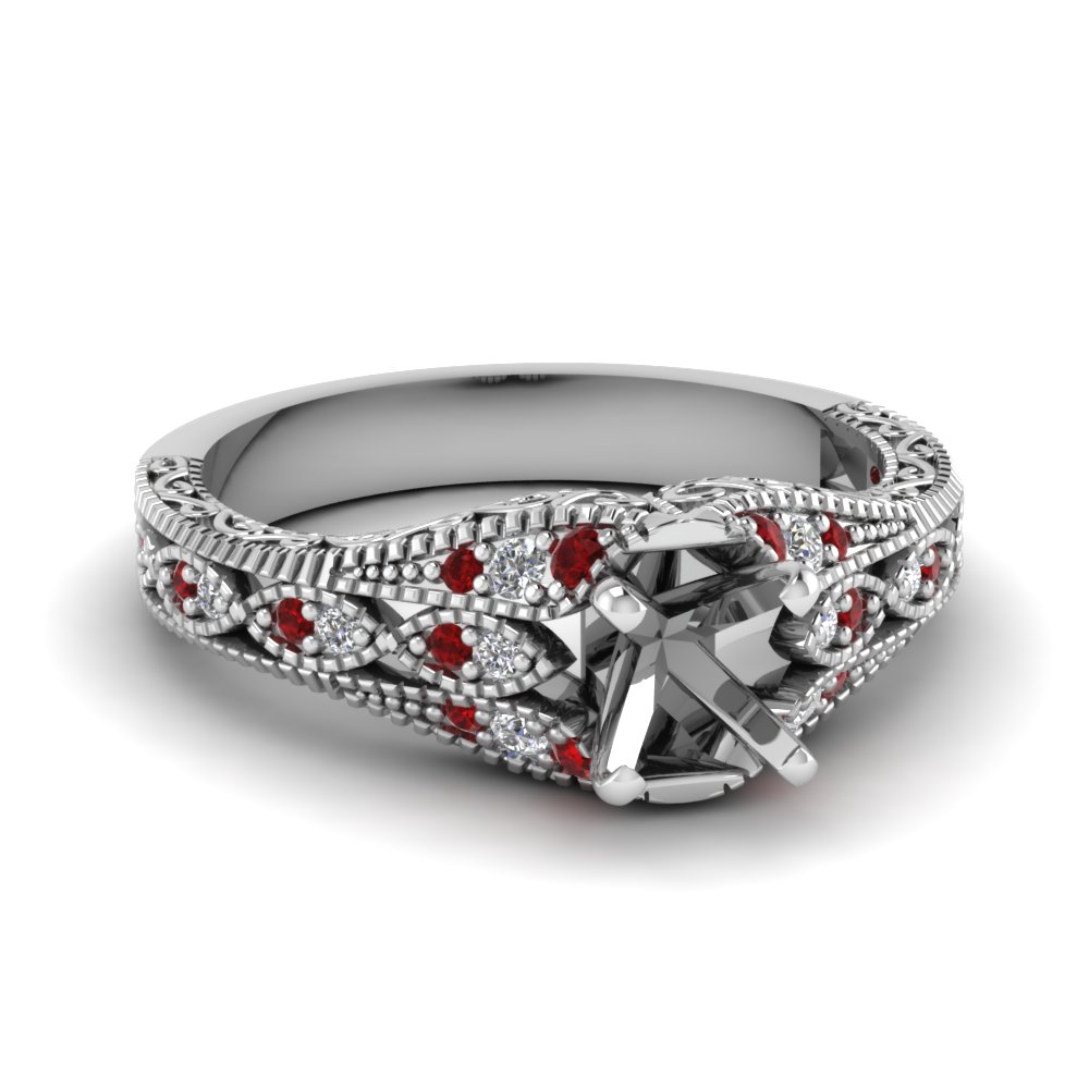 Semi Mount Vintage Engagement Ring