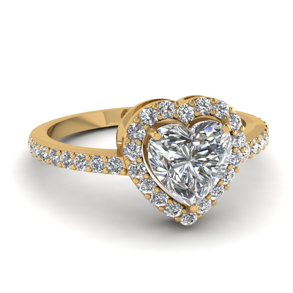 Cheap Yellow Gold Diamond Engagement Rings - Wedding and ...