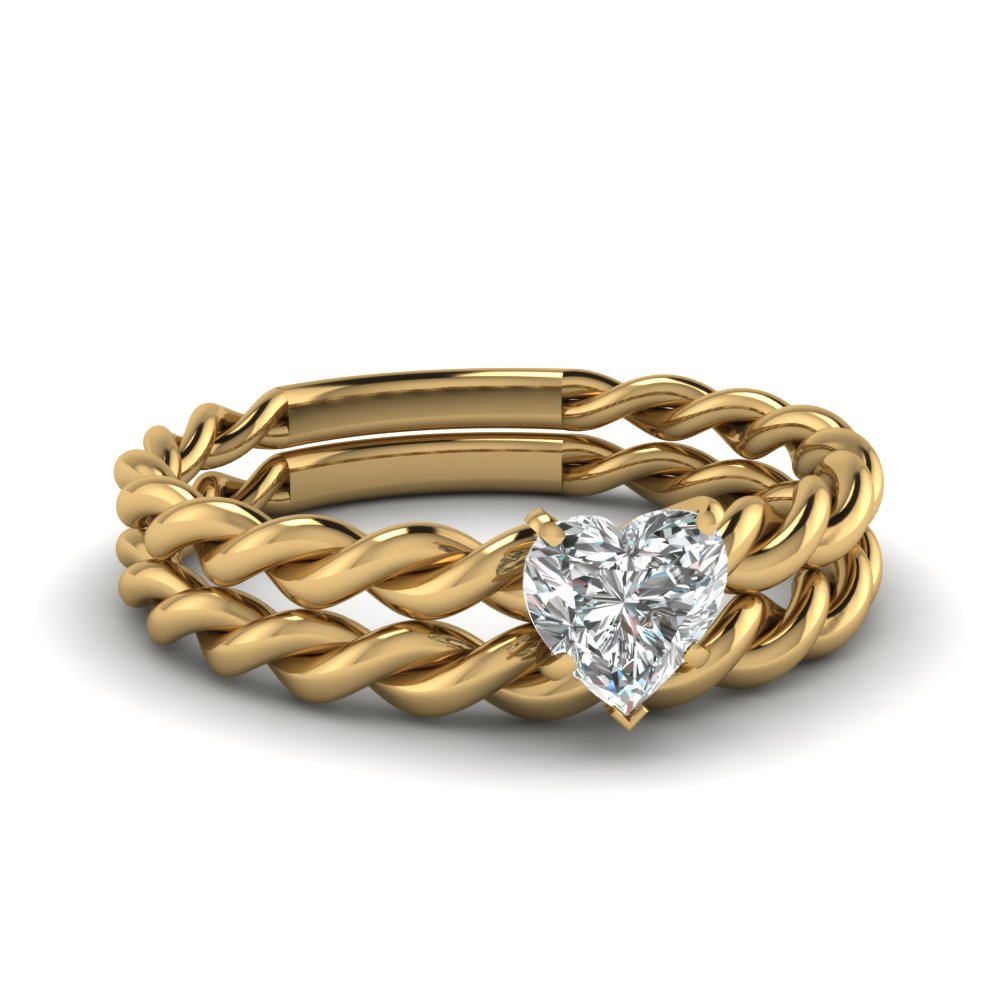Twisted Wedding Band In 14K Rose Gold | Fascinating Diamonds