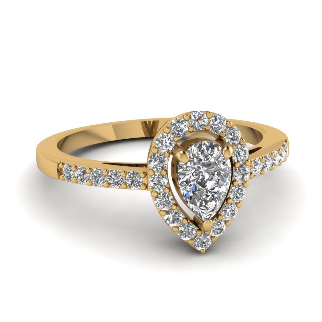 teardrop white gold engagement rings