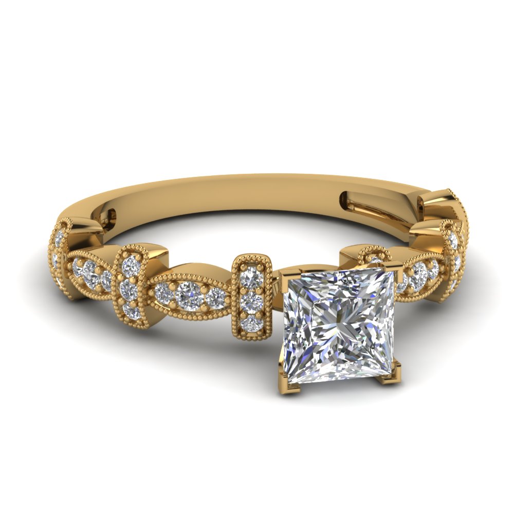 Princess Cut 1/2 Ct. Diamond Engagement Ring