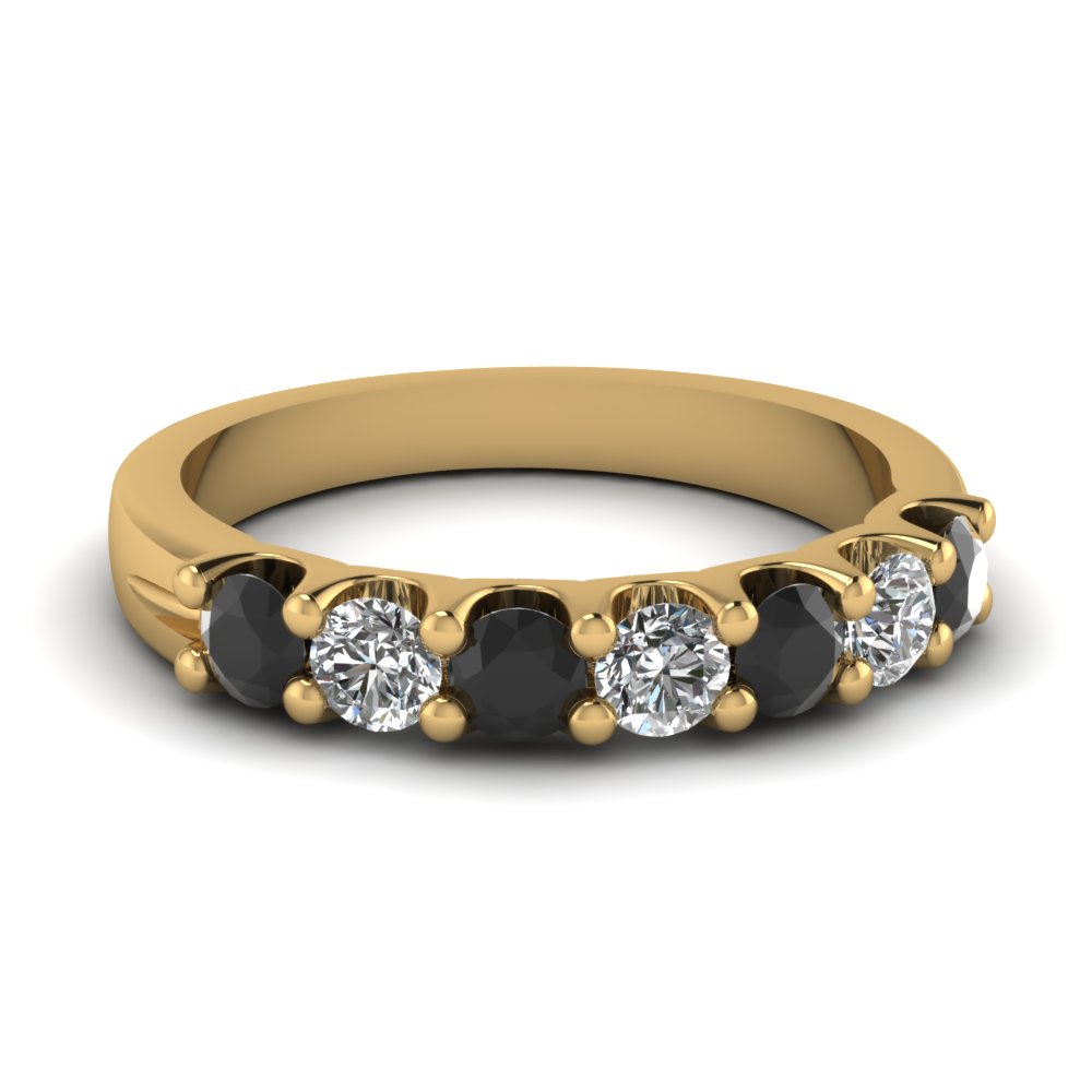 Womens Wedding Bands With Black Diamonds