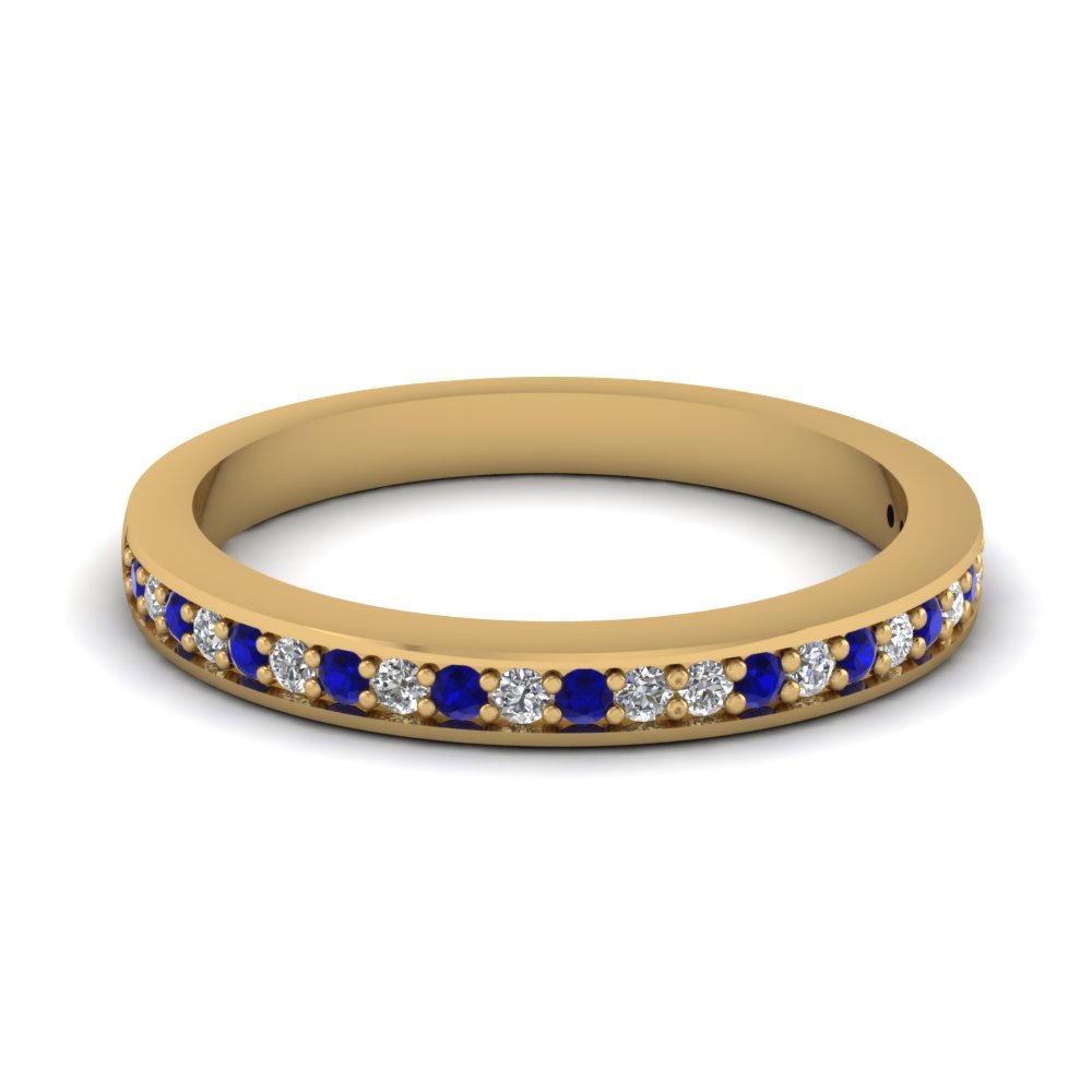 womens sapphire wedding band