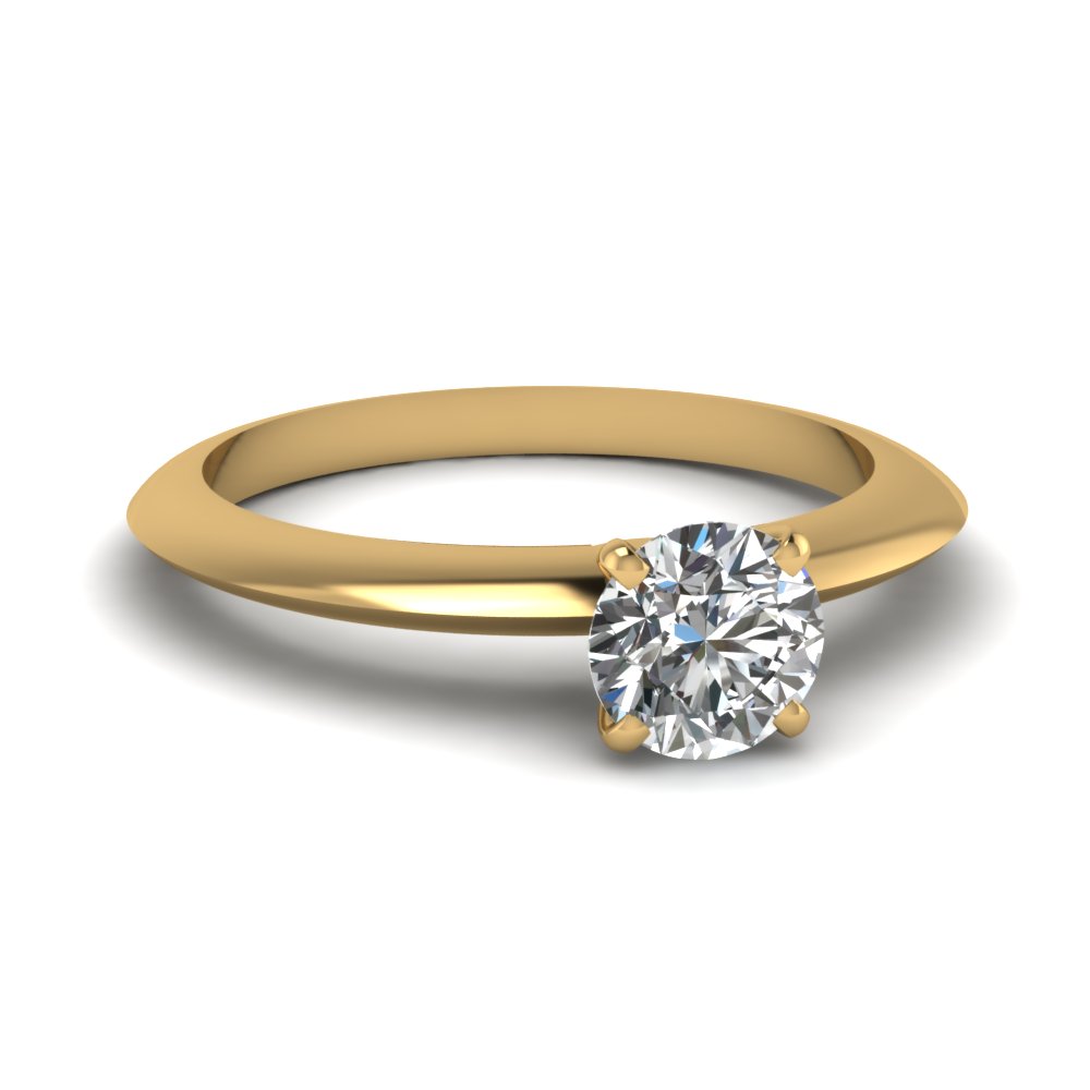 Round Cut Solitaire Engagement Rings